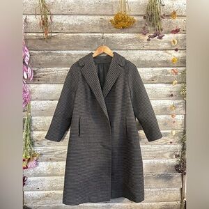 1960’s Vintage A Saltaire Fabric ribbed grey coat, size S/M (no tags)